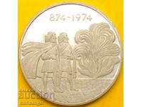 Ισλανδία 1974 1000 κρόνα Επετειακό PROOF ασήμι