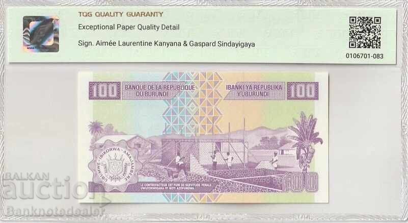 Burundi 100 Franci 2011 Pick B231b Leopard S N 111 66 EPQ Ge cu preț 60.00 BGN | € 30.68 Burundi 100 Franci 2011 Pick B231b Leopard S N 111 66 EPQ Ge cu preț 60.00 BGN | € 30.68