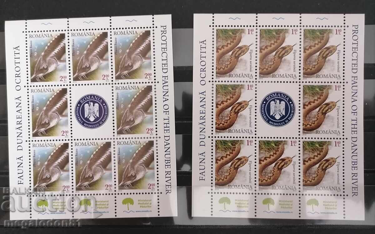 România - set Fauna Dunării, 2010 cu preț 55.00 BGN | € 28.12 România - set Fauna Dunării, 2010 cu preț 55.00 BGN | € 28.12
