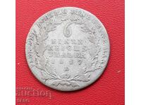Germania-Prusia-1/6 taler 1817 D