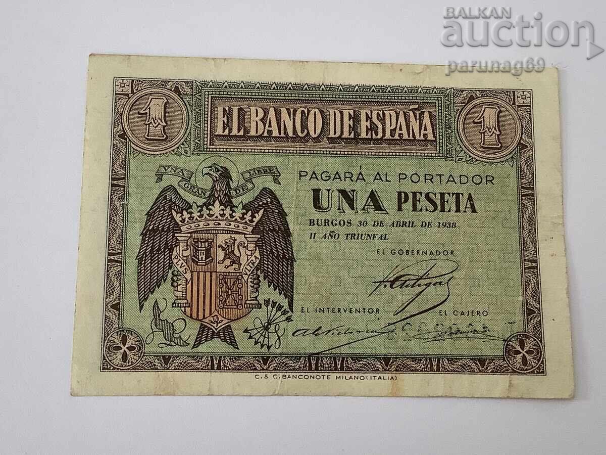 Spania 1 pesetă 1938