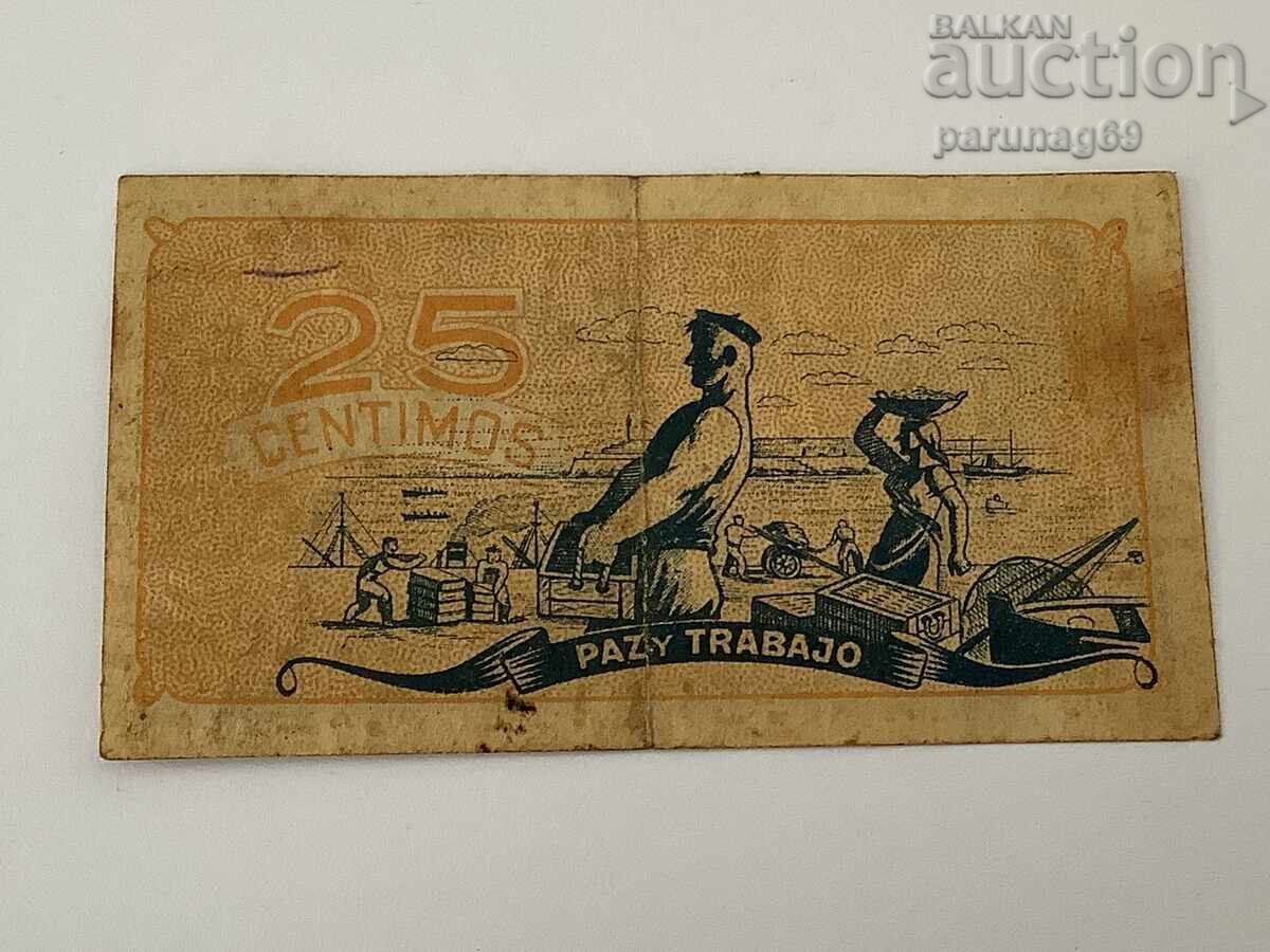 Испания 25 центимос 1936 година Съвет на Астурия и Леон с цена € 5.00 | 9.78 лв.