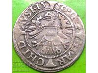 Austria 3 kreĭtsari 1550 Vultur cu 1 cap Ferdinand