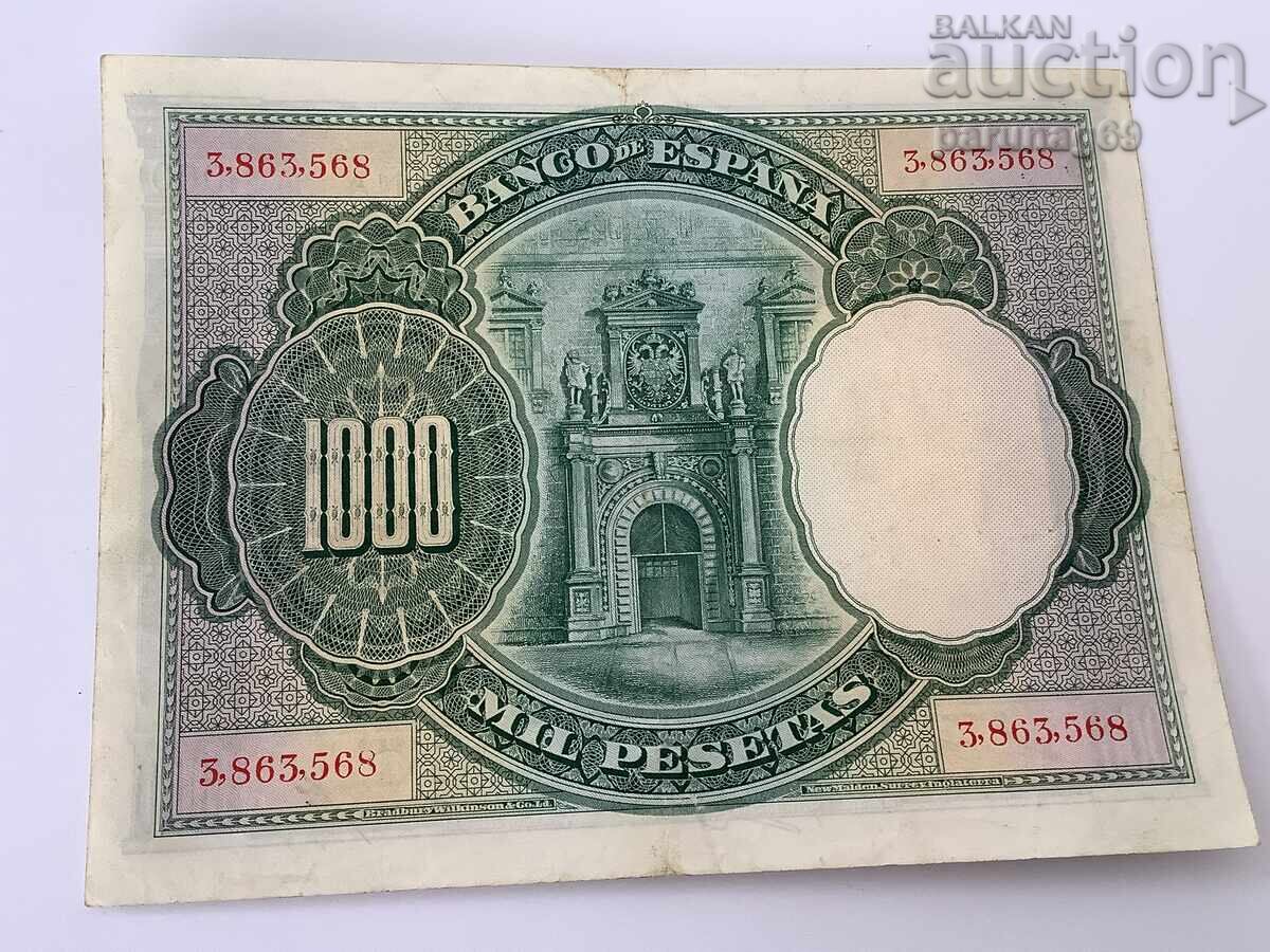 Ισπανία 1000 πεσέτες 1925 με τιμή 62.50 BGN | € 31.96 Ισπανία 1000 πεσέτες 1925 με τιμή 62.50 BGN | € 31.96