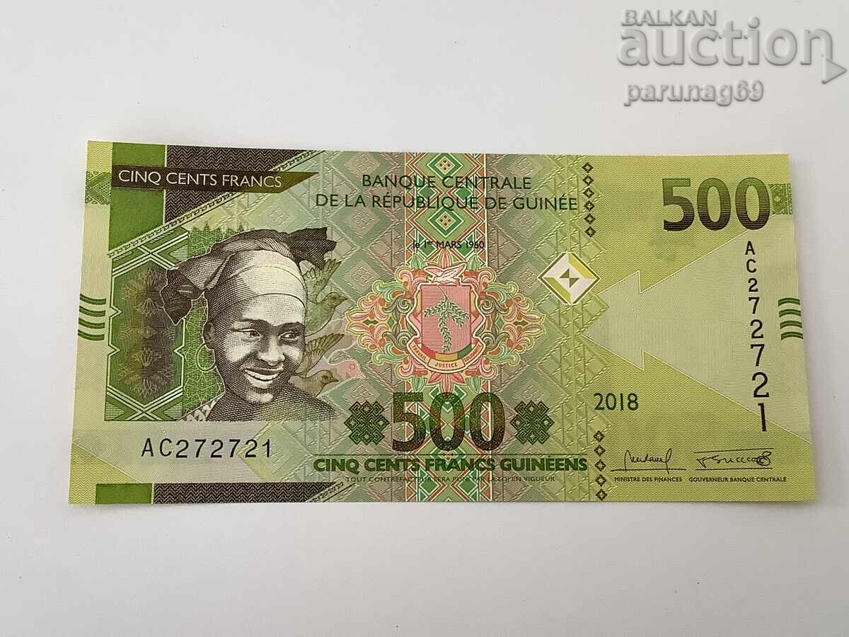 Гвинея 500 франка 2018 година UNC