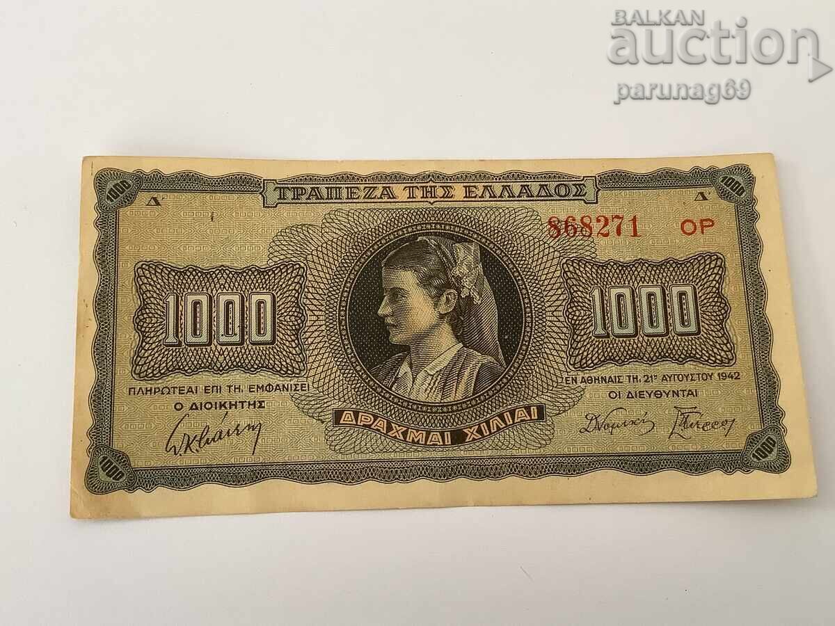 Greece 1000 drachmas 1942