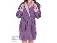 Purple women's bathrobe XXL