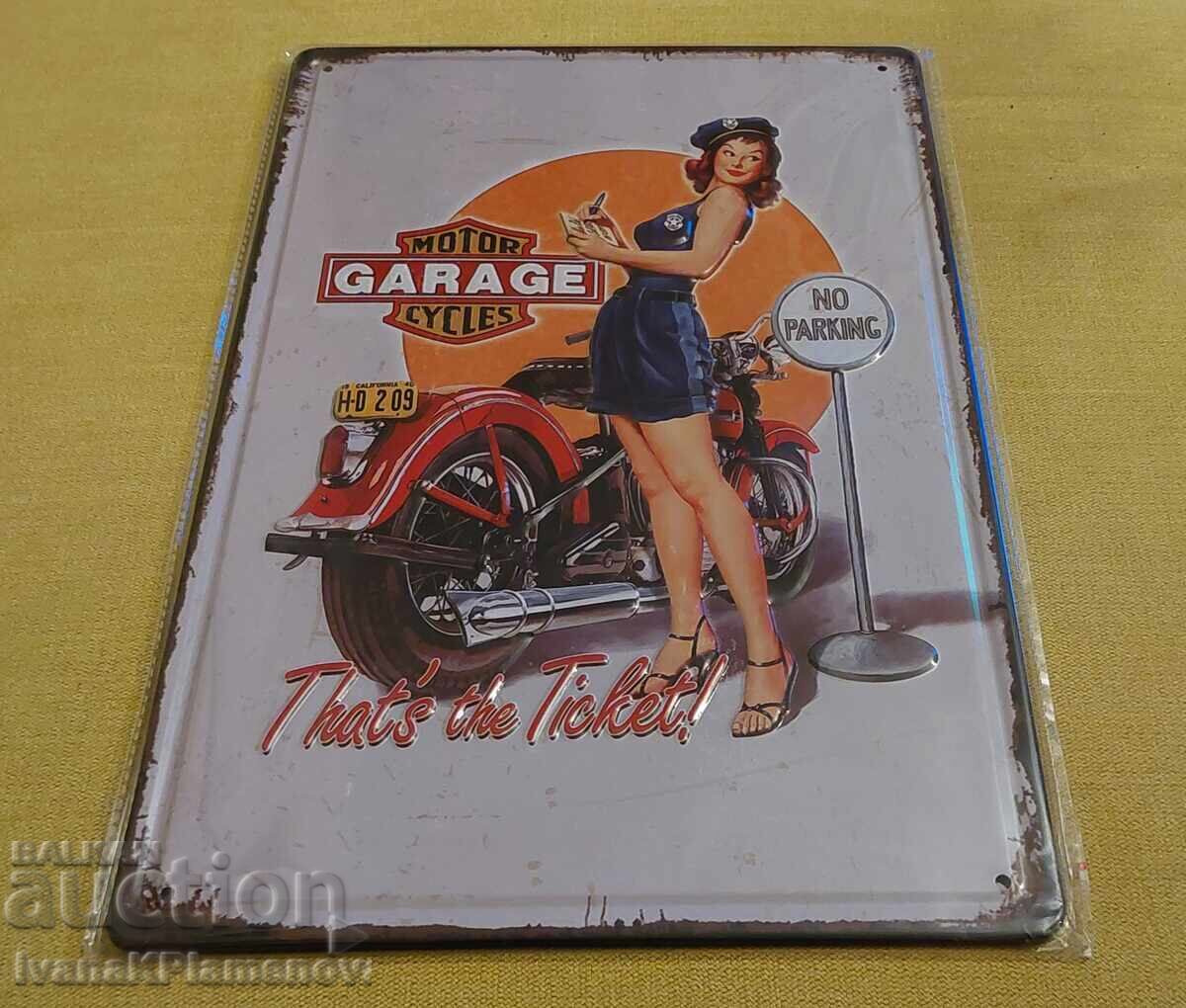 Μεταλλική πινακίδα για συλλέκτες καινούργια με τιμή 20.00 BGN | € 10.23