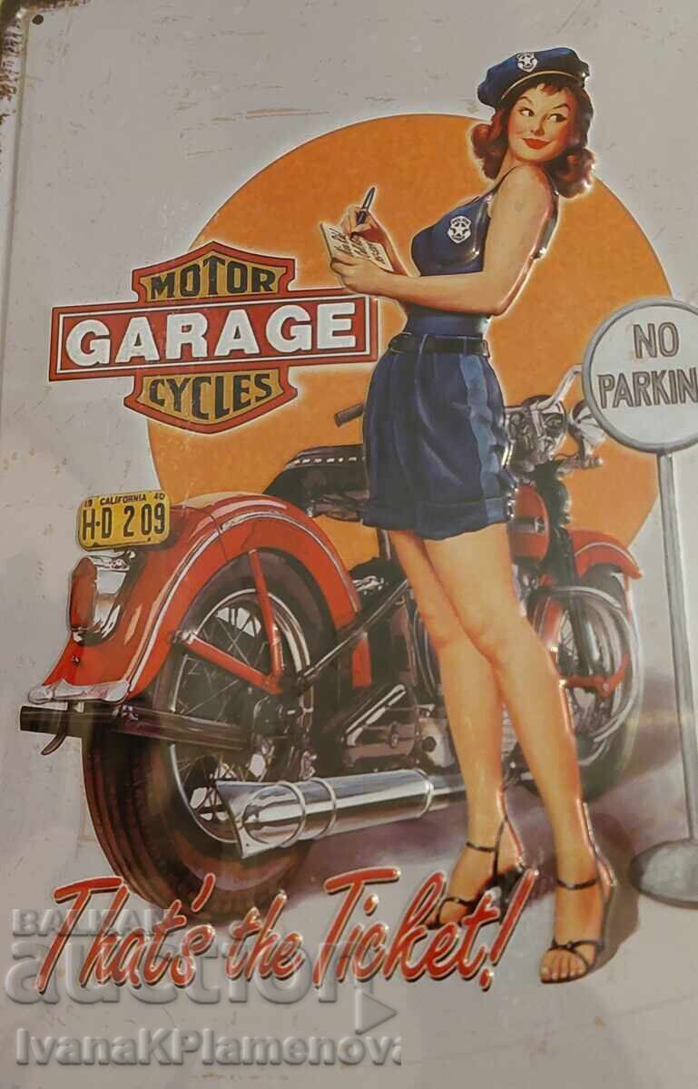 Δημοπρασία Μεταλλική πινακίδα για συλλέκτες καινούργια