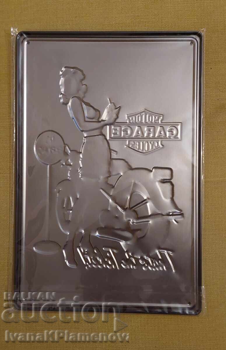 Παράδοση Μεταλλική πινακίδα για συλλέκτες καινούργια