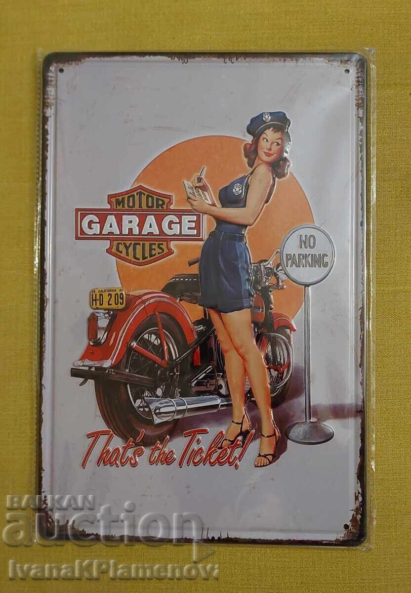 Μεταλλική πινακίδα για συλλέκτες καινούργια