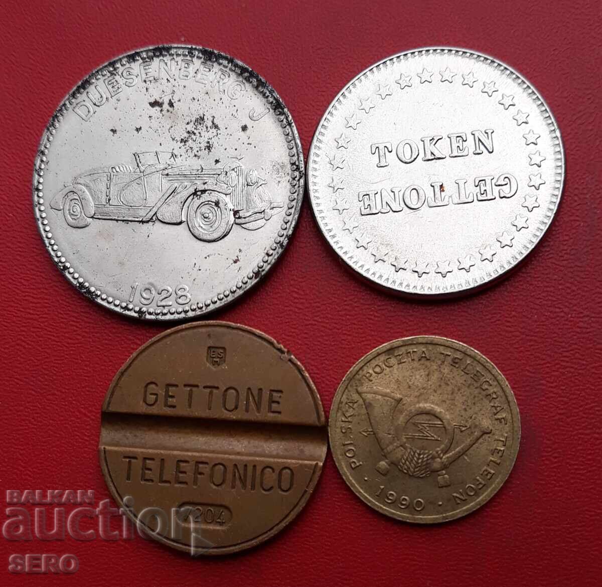 Germania-lot 4 jetoane Germania-lot 4 jetoane