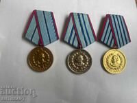#1 3 Medals of the Ministry of Interior for 10, 15, and 20 Years of Service