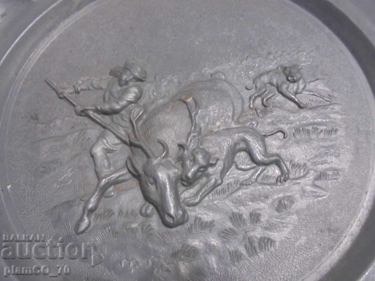 №8281 Old metal plate / panel with price 20.00 BGN | € 10.23