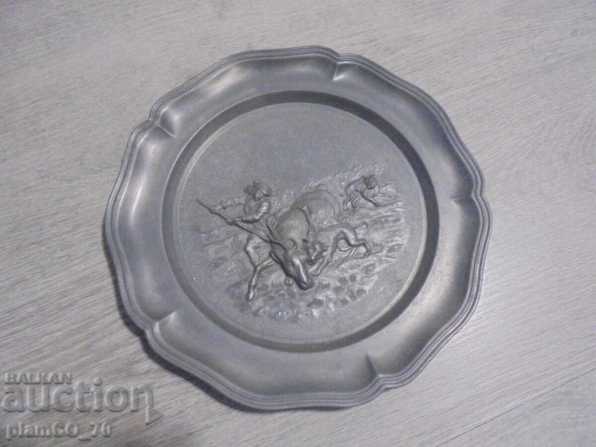 Auction  №8281 Old metal plate / panel