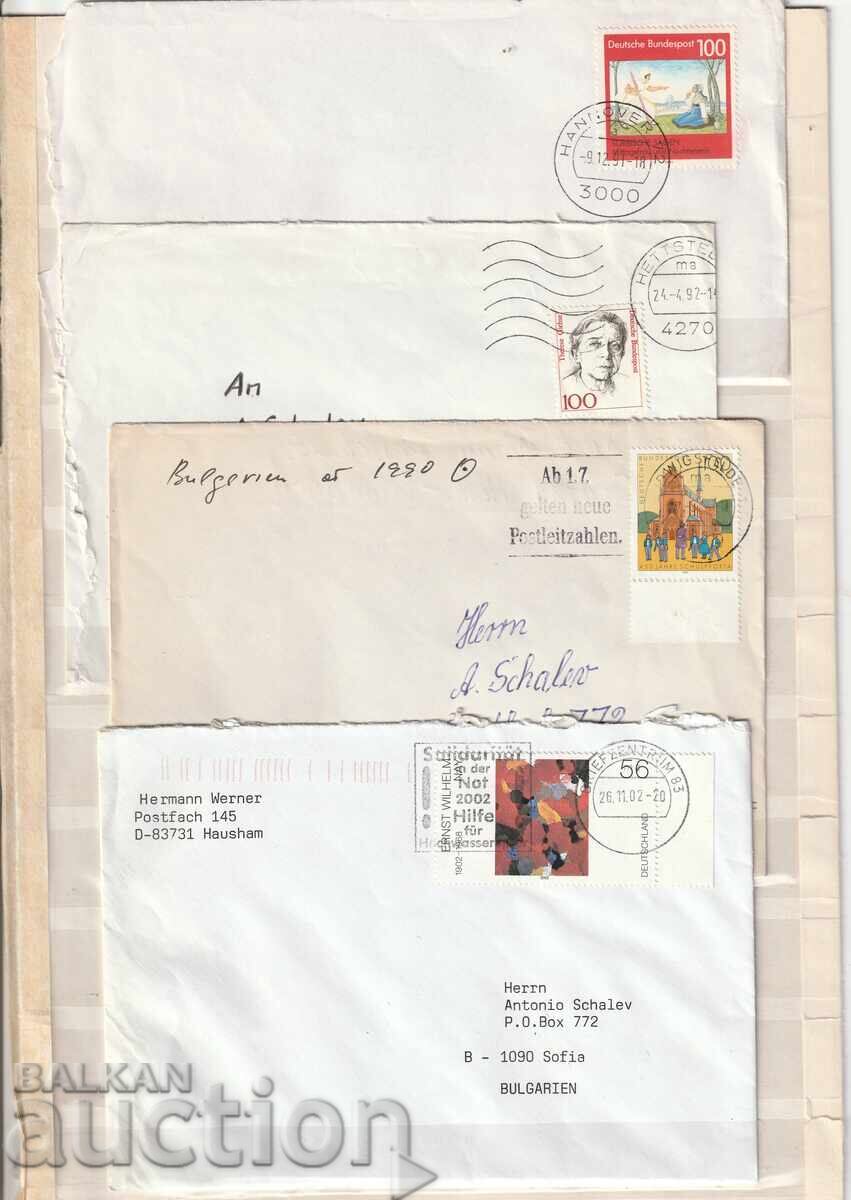 Германия - Пътували пликове 4 бр.