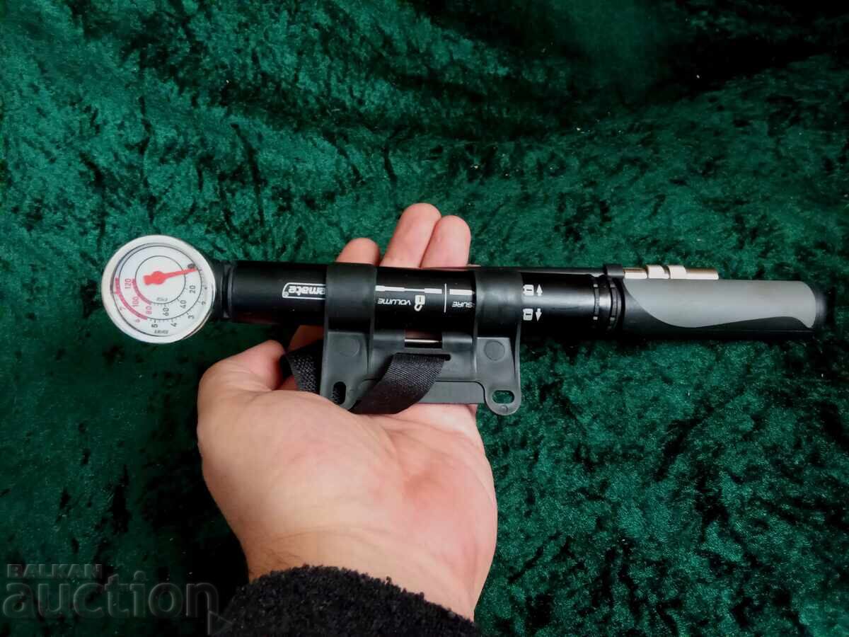 Mini pompă pentru bicicletă Bikemate, inclusiv clemă - 6