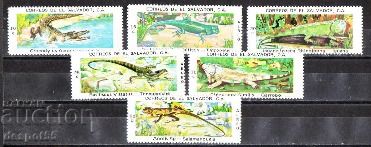 1976. Ел Салвадор. Влечуги. 1976. Ел Салвадор. Влечуги.