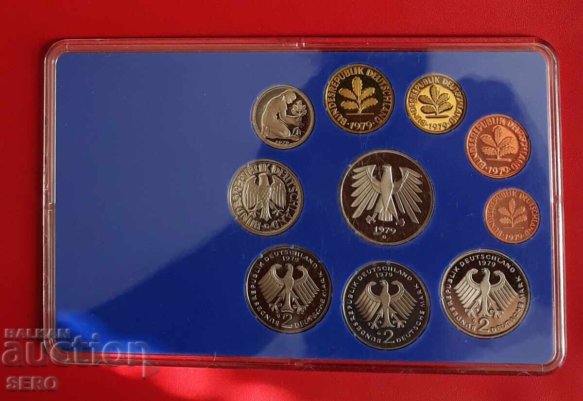 Delivery of Germany - SET 1979 G - Karlsruhe - from 10 coins / 3x2 marks
