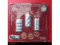 San Marino - Lot of 3 bank rolls/tubes/ 2006