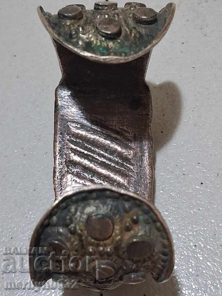 Възрожденска гривна тип рогатка от сачан, накит бижу - 6 Възрожденска гривна тип рогатка от сачан, накит бижу - 6