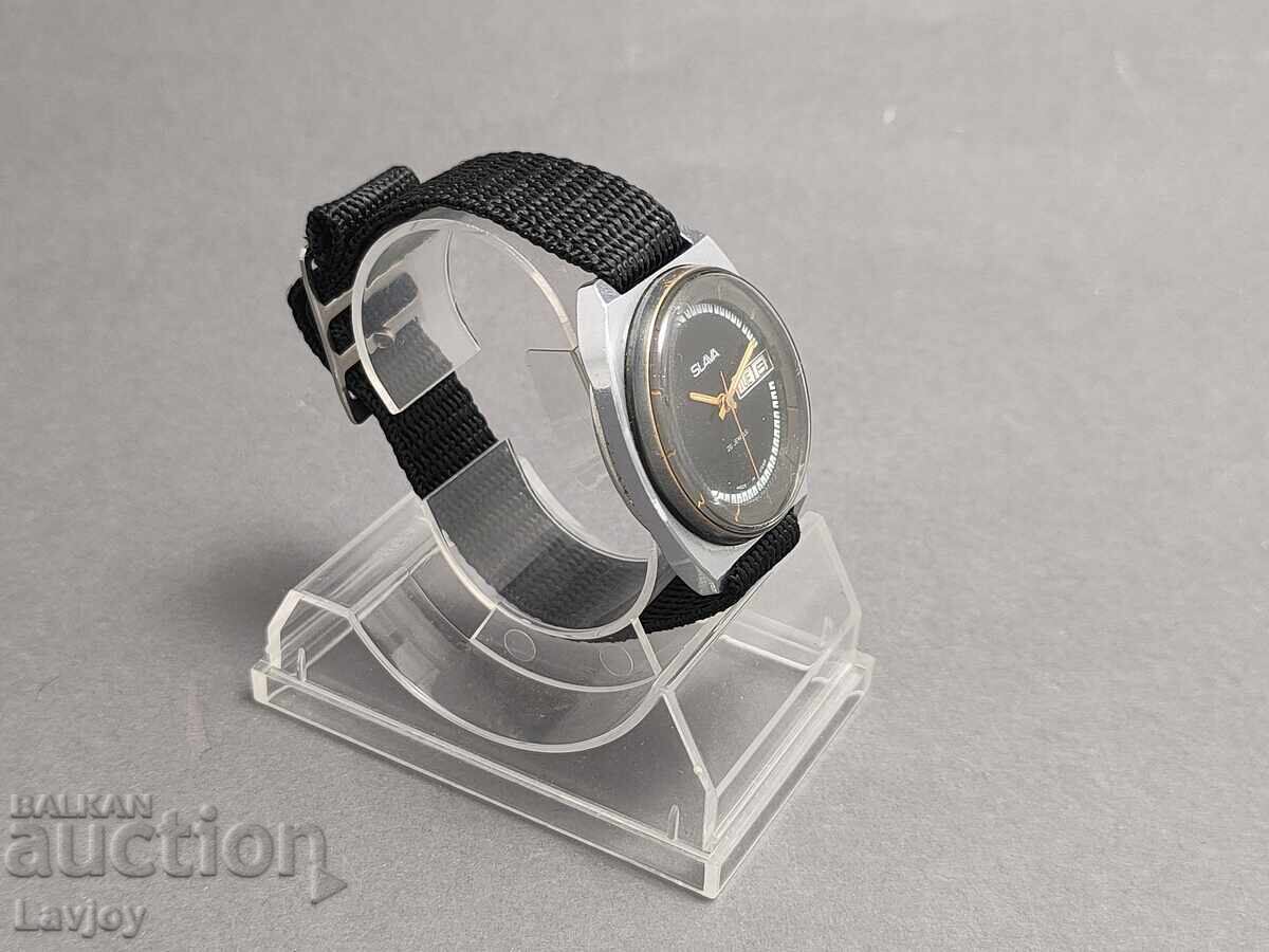 Glory Slava black dial retro model with price 50.00 BGN | € 25.56