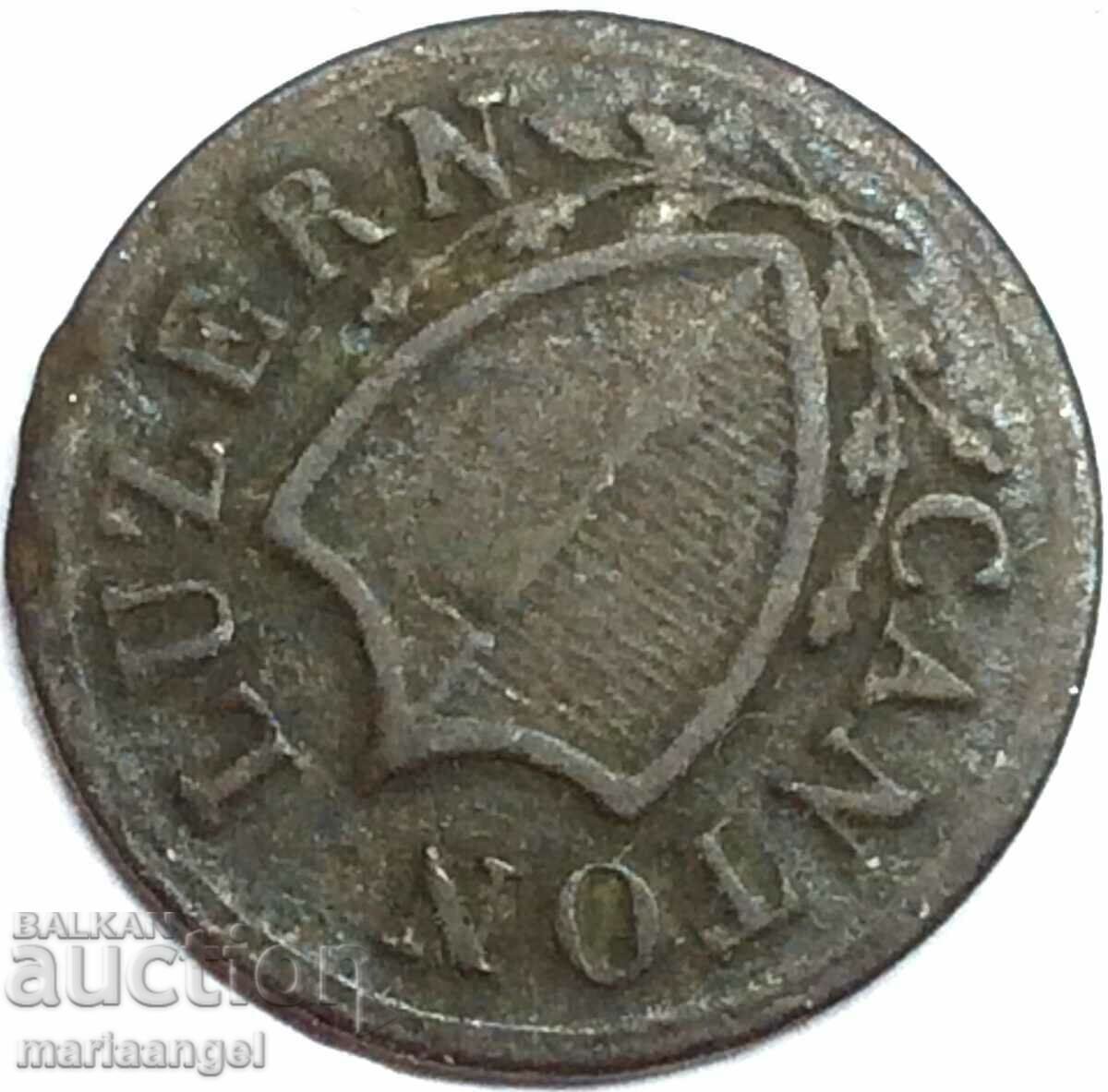 Delivery of Switzerland 1 rapen 1830 canton Lucerne - quite rare