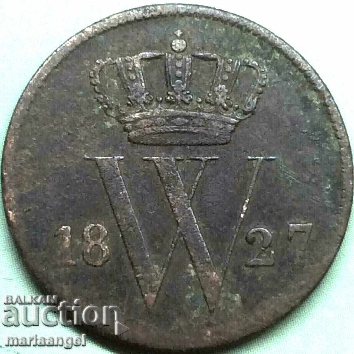 Netherlands 1827 1 Cent 22mm Willem I - 6
