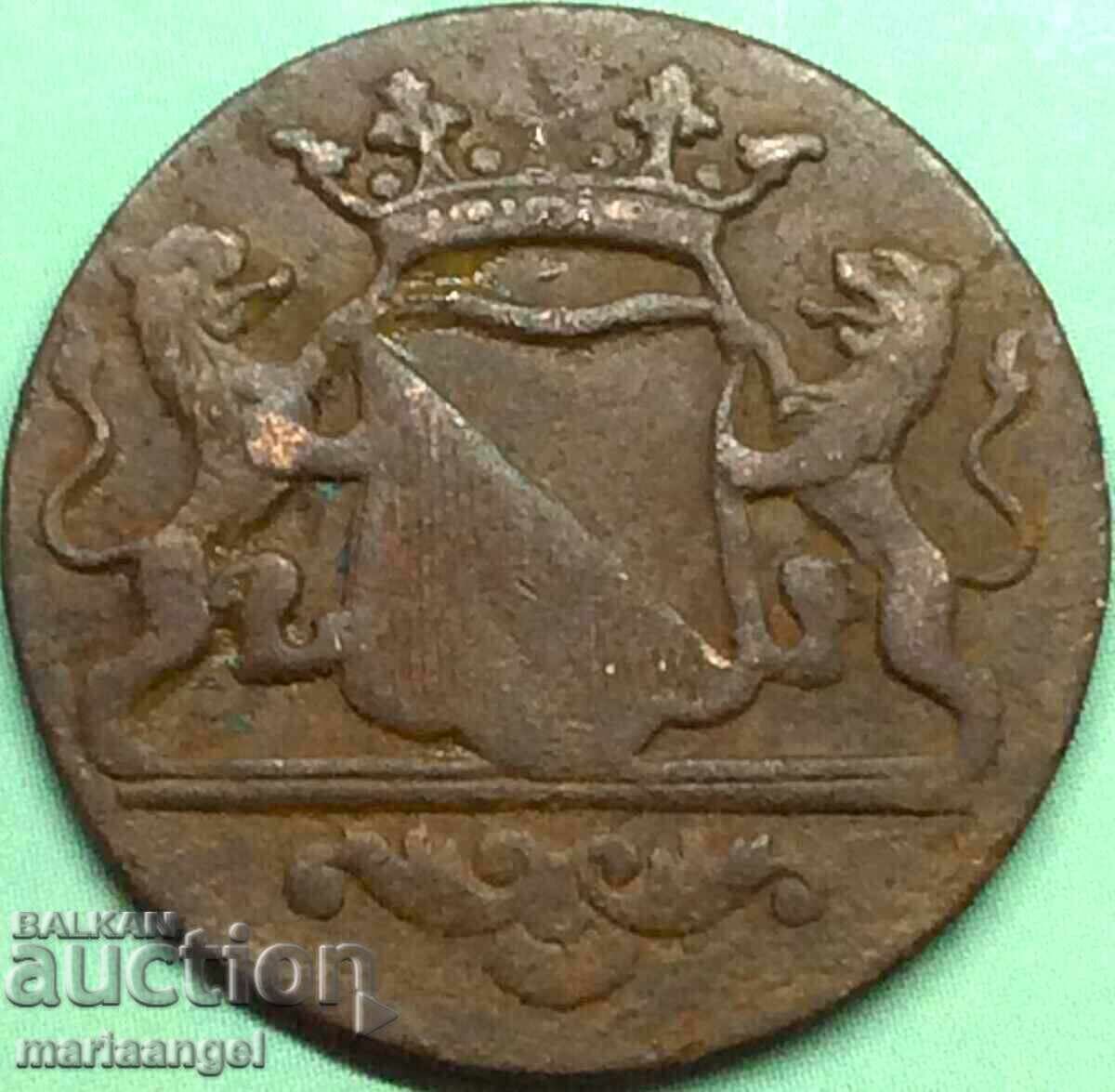 Δημοπρασία Ολλανδία 1782 1 Duit Cent Province of Utrecht