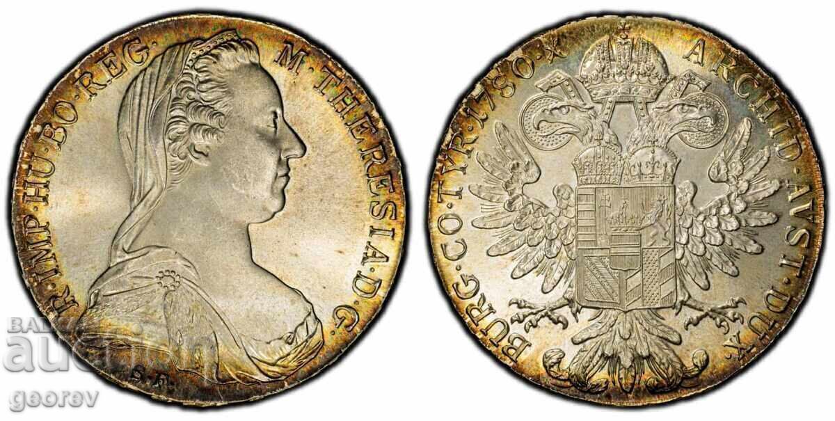 Δημοπρασία Όμορφη! 1 Τάληρο - Μαρία Θηρεσία 1780 ρεστράικ PSCG MS65 Δημοπρασία Όμορφη! 1 Τάληρο - Μαρία Θηρεσία 1780 ρεστράικ PSCG MS65