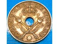 Великобритания 1 шилинг 1945 Джордж VI 5,42 г