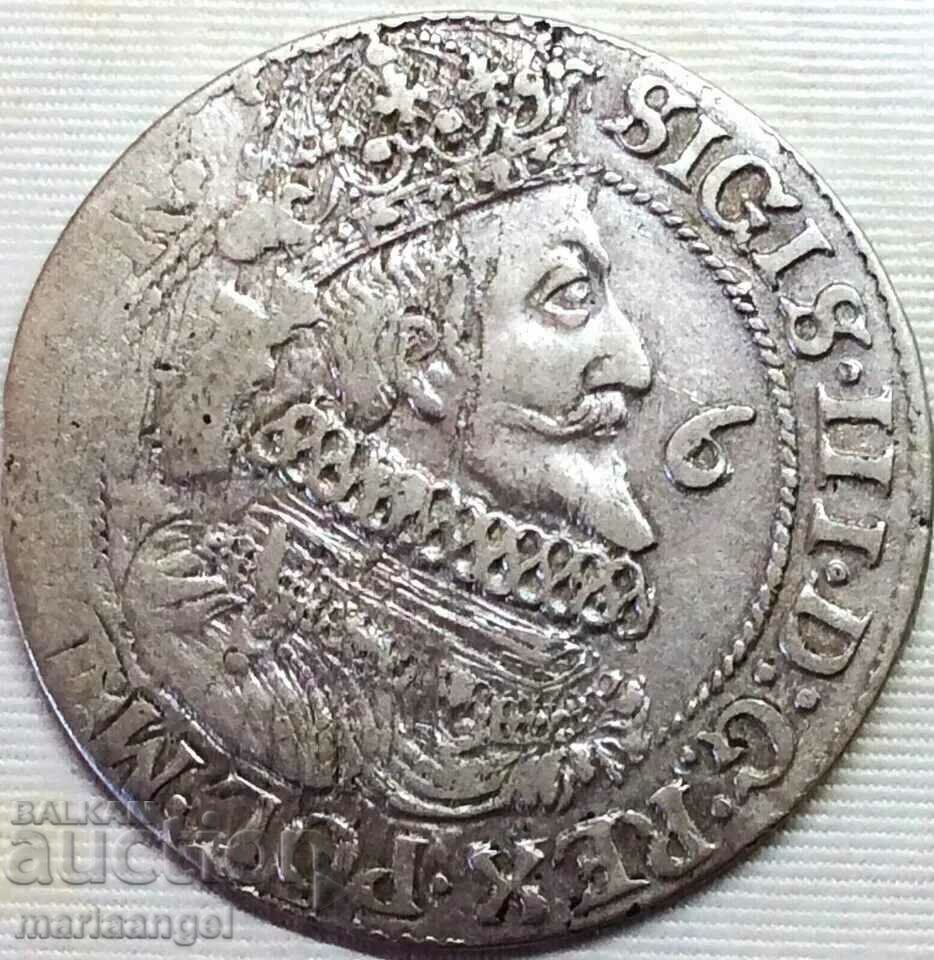Auction Poland 1/4 Thaler 1624 Ort Sigismund III Vasa large silver Auction Poland 1/4 Thaler 1624 Ort Sigismund III Vasa large silver
