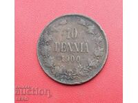 Rusia/pentru Finlanda/ 10 peni 1900-rară