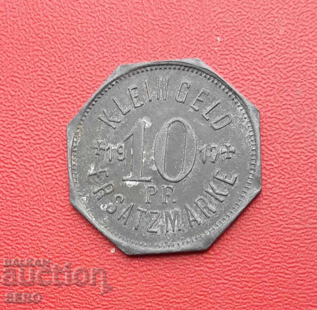 Germany-Saxony-Halle-10 Pfennig 1917 Germany-Saxony-Halle-10 Pfennig 1917