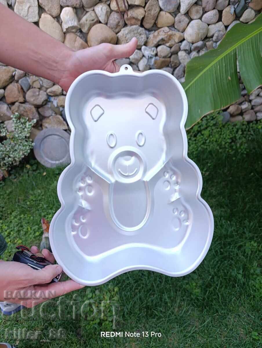 Δημοπρασία Αλουμινένιο καλούπι ψησίματος σε σχήμα αρκουδάκι