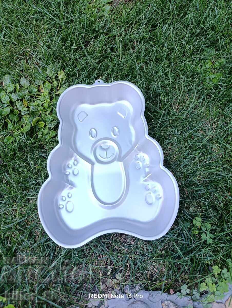 Αλουμινένιο καλούπι ψησίματος σε σχήμα αρκουδάκι