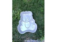 Formă de copt din aluminiu în formă de ursuleț