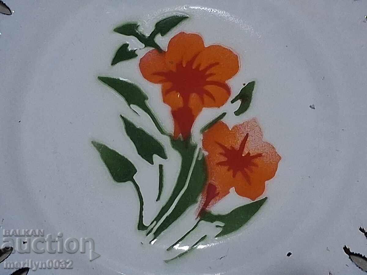 Παλιό πάνερ με σμάλτο, φρουτιέρα, εμαγιέ γλάστρα με τιμή 43.00 BGN | € 21.99