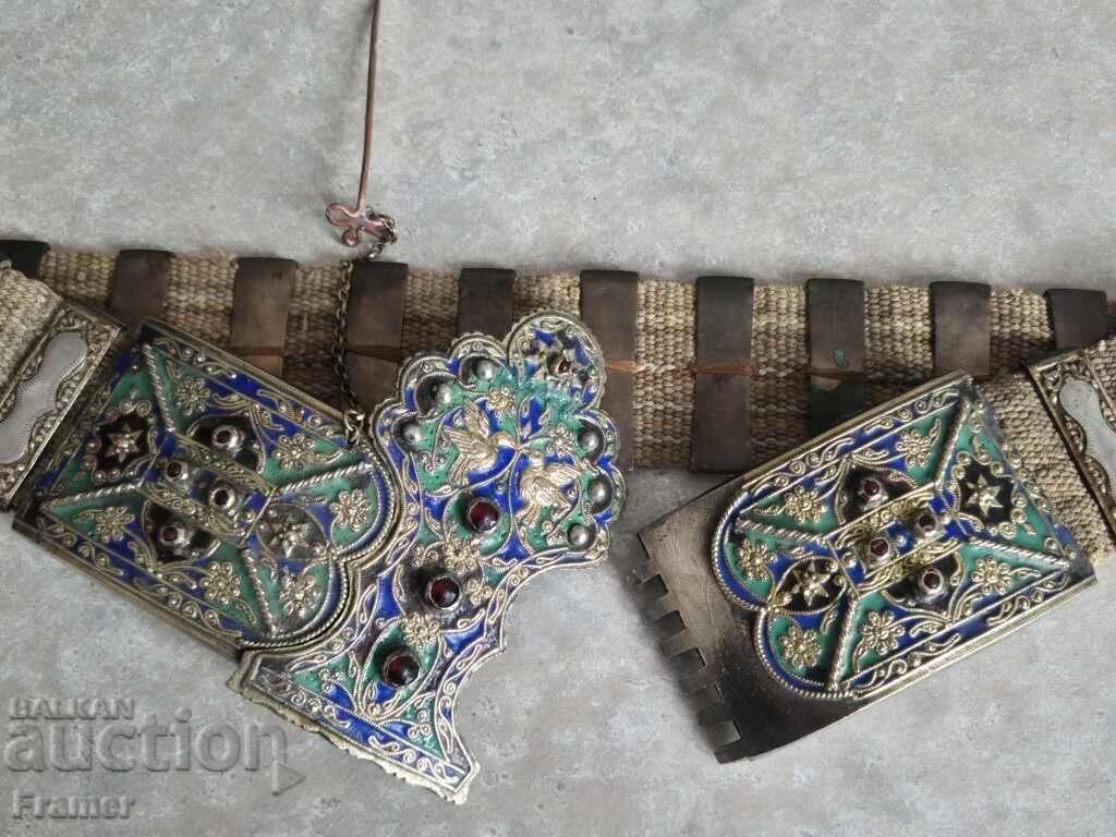 220-year-old silver belt, Aegean Thrace, Dedeagach, buckle - 7