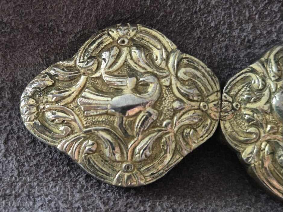 Delivery of Revivalist gilded authentic silver buckles (pafti) costume Delivery of Revivalist gilded authentic silver buckles (pafti) costume