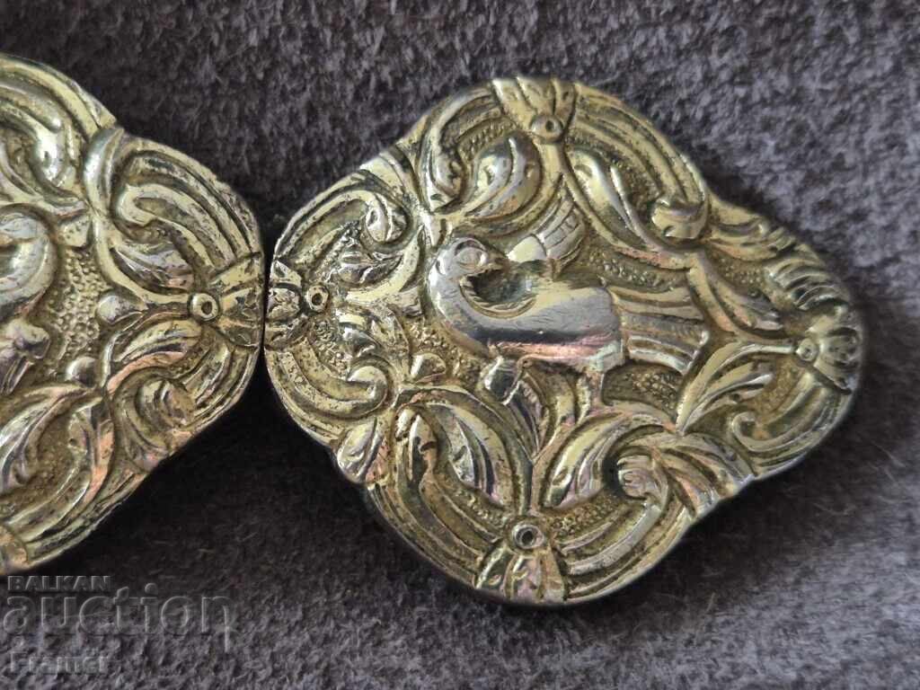 Revivalist gilded authentic silver buckles (pafti) costume - 5 Revivalist gilded authentic silver buckles (pafti) costume - 5