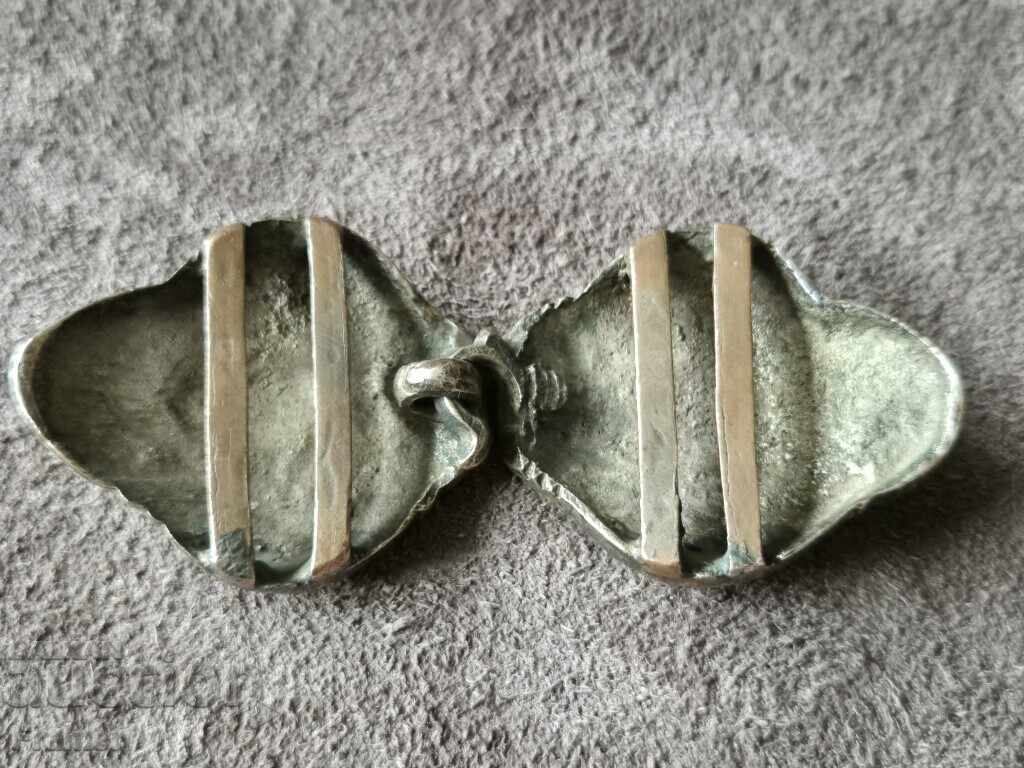 Revivalist gilded authentic silver buckles (pafti) costume - 6 Revivalist gilded authentic silver buckles (pafti) costume - 6