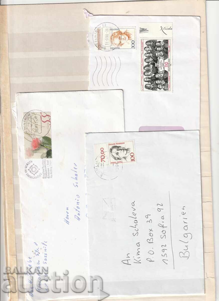 Германия - Пътували пликове 3 бр.