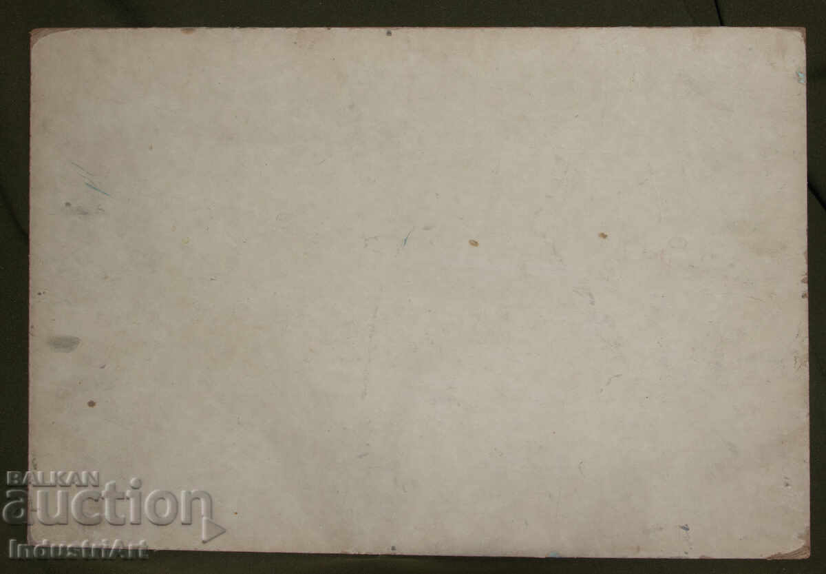 Old oil painting landscape mountain idyll - 6