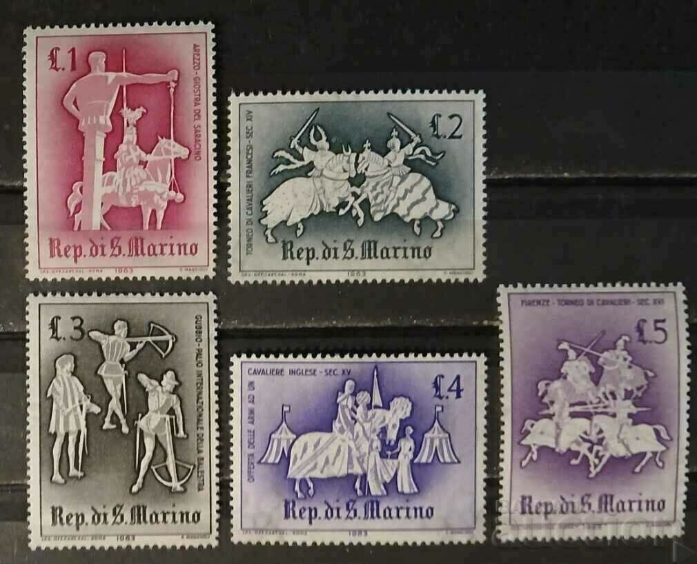San Marino 1963 Knights/Horses MNH San Marino 1963 Knights/Horses MNH