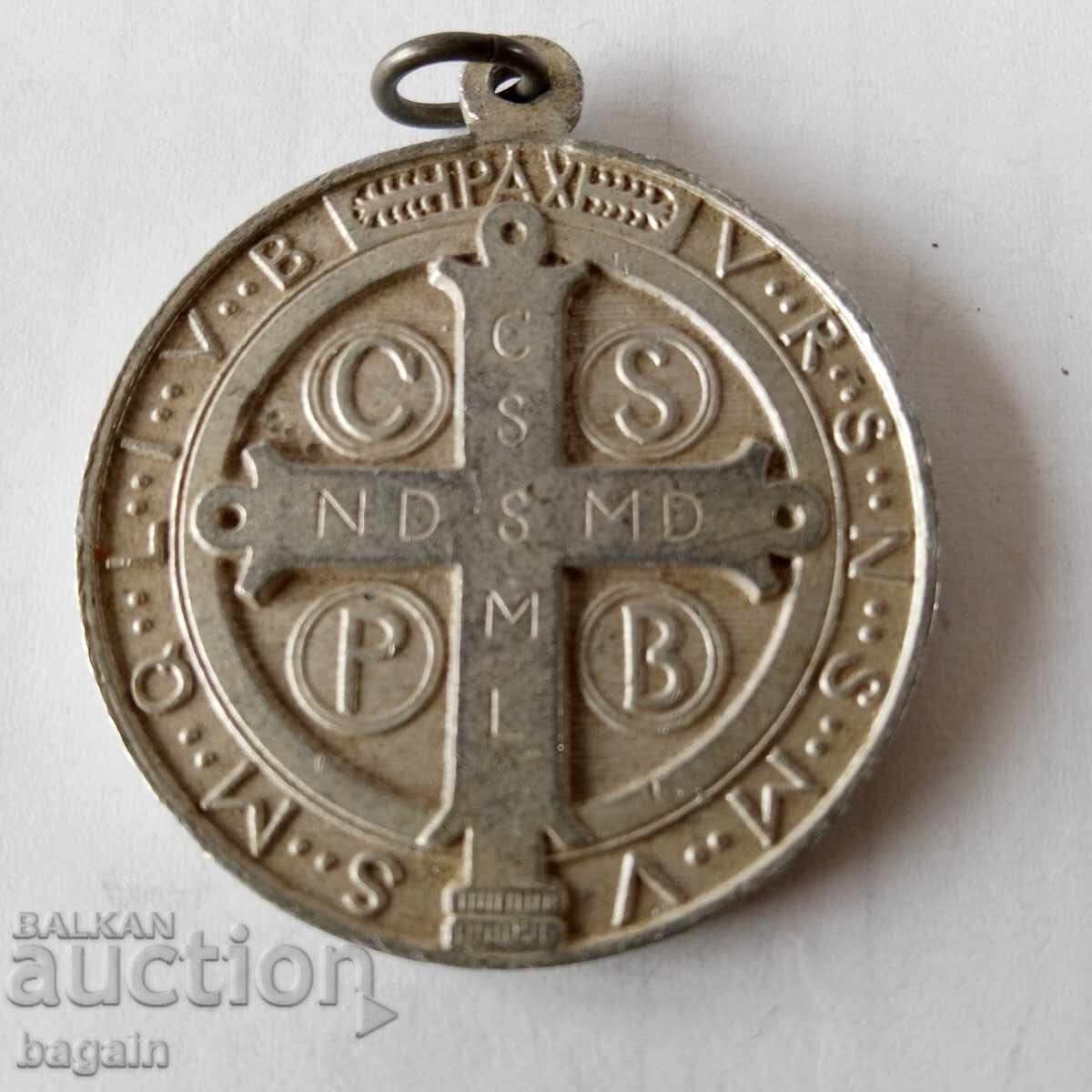 Auction  Monte Casino. St. Benedict. Catholic Medal