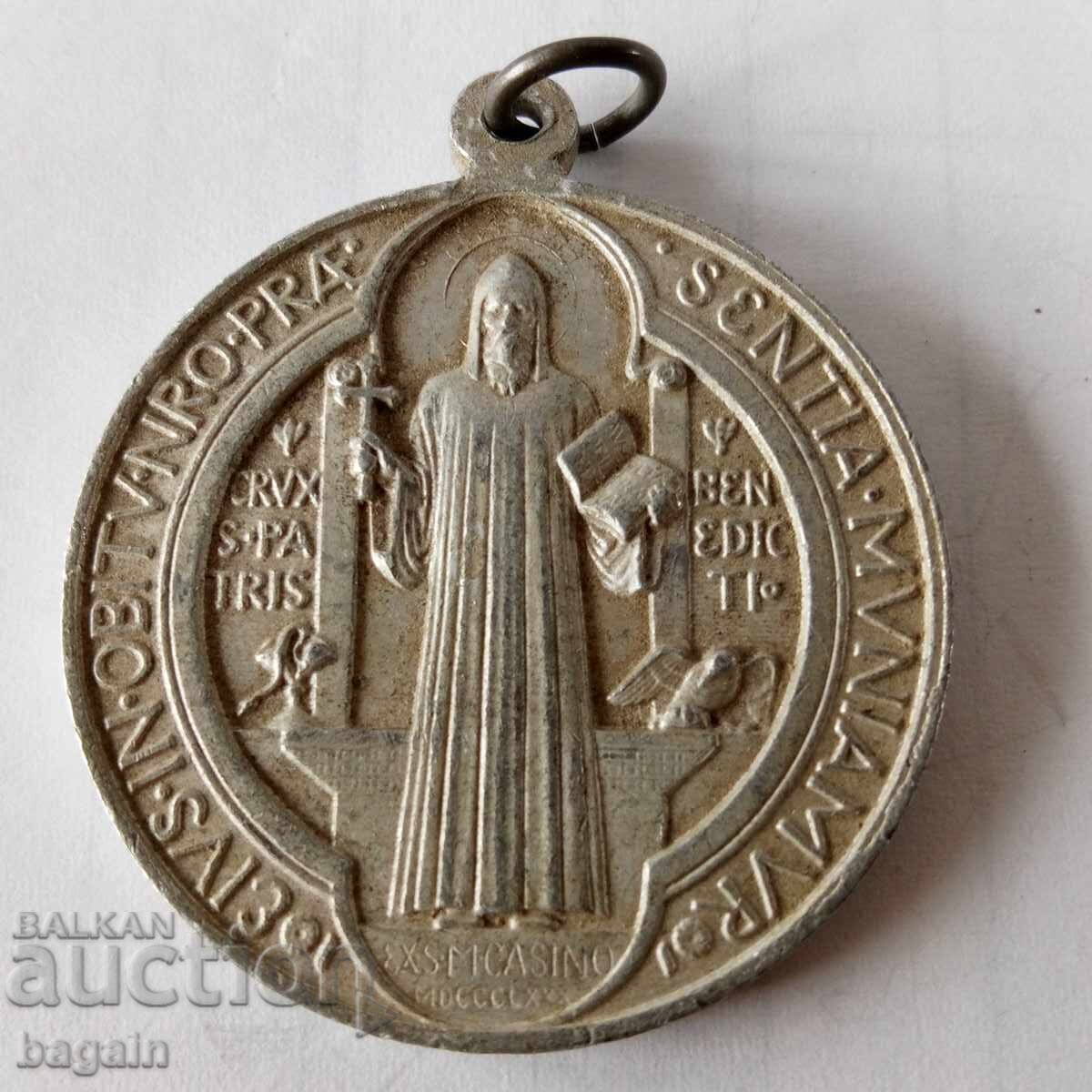Monte Casino. St. Benedict. Catholic Medal