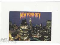 ΗΠΑ - Ταχυδρομημένη καρτ ποστάλ θέα Νέας Υόρκης με γραμματόσημο 60 σεντ