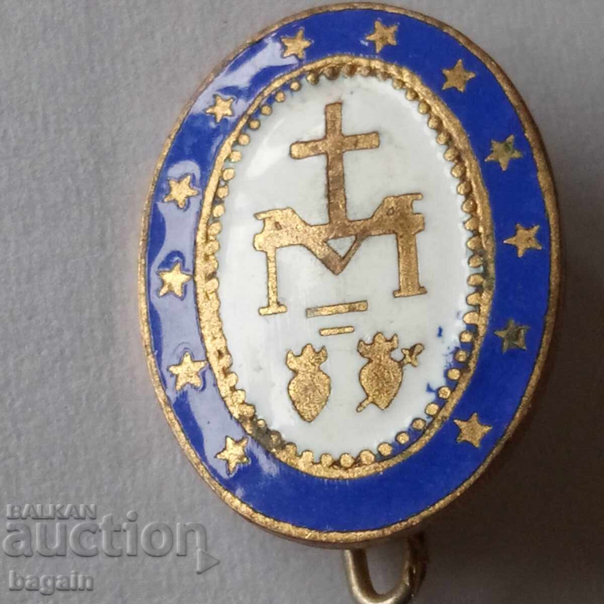 Catholic enamel sign Catholic enamel sign