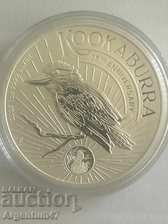 Auction SILVER 1 OZ 2025 AUSTRALIA - Kookaburra Auction SILVER 1 OZ 2025 AUSTRALIA - Kookaburra